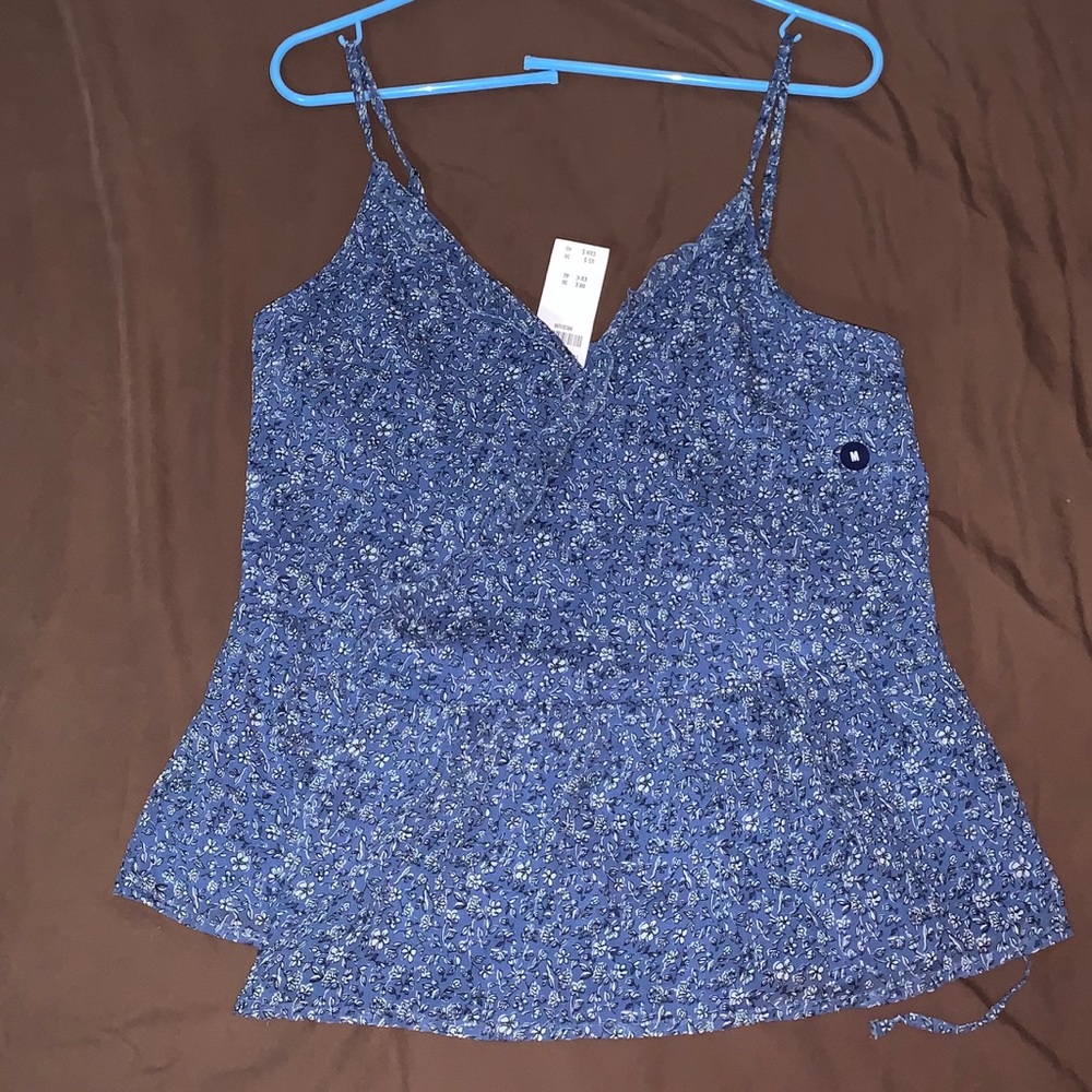 Abercrombie & Fitch Chiffon Wrap Top
